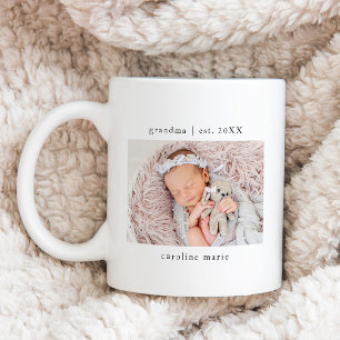Oma Jahr Errichtet Baby Foto Kaffeetasse