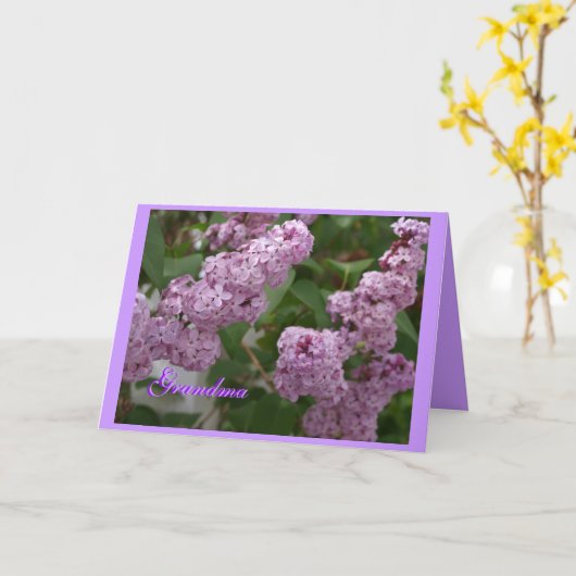 Oma Karte (Gelbe Blume)