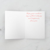 Oma-Karte mit rosa Herzen Karte (Innenseite)