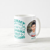 Oma kennt alles 2 Fotovorlagen & Namen Kaffeetasse (VorderseiteRechts)