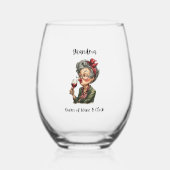 Oma Königin des Weines O’Clock Glas (Vorderseite)