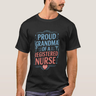 Oma Krankenschwester Stolz Oma Einer Registrierten T-Shirt