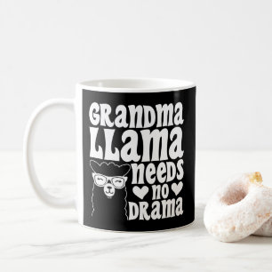 Oma Lama braucht kein Drama Muttertag Kaffeetasse