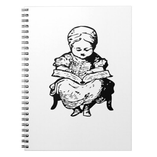 Oma las dir eine Cartoon-Illustration Notizblock (Vorderseite)