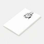 Oma las dir eine Cartoon-Illustration Post-it Klebezettel (angewinkelt)