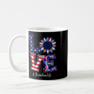 Oma Leben 4. Juli Liebe Sonnenblume Amerikanisch F Kaffeetasse