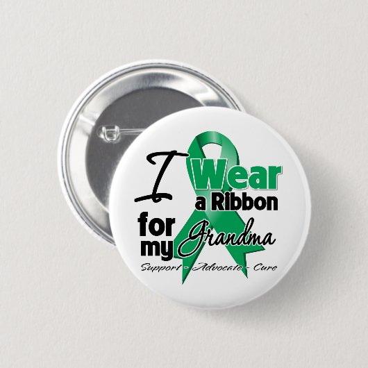 Oma - Leberkrebs Ribbon.pnng Button (Vorne & Hinten)