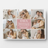 Oma Letter Custom Personalisiert Fotoplatte (Vorderseite)