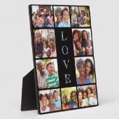 Oma Liebe 10 FotoCollage Black Fotoplatte (Seite)