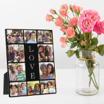 Oma Liebe 10 FotoCollage Black Fotoplatte<br><div class="desc">Eine Collage aus schwarzem Foto,  um die beste Oma aller Zeiten zu feiern. Personalisieren Sie mit 10 Fotos ihrer Enkel,  Kinder und anderen Familienmitgliedern. "LIEBE" wird in der Mitte in elegantem Weiß geschrieben.</div>