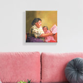 Oma-Liebe 1995 Leinwanddruck (Insitu (Wohnzimmer))