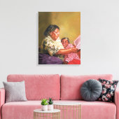 Oma-Liebe 1995 Leinwanddruck (Insitu (Wohnzimmer))