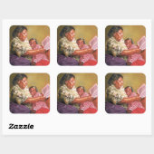 Oma-Liebe 1995 Quadratischer Aufkleber (Blatt)