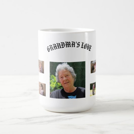 Oma Liebe 9 Fotos Kaffeetasse (Mittel)