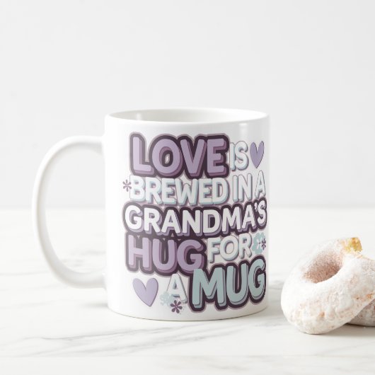 Oma Liebe Braut zu Perfektionierungspalette Kaffeetasse (Mit Donut)