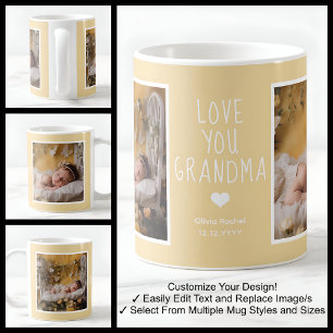 Oma Liebe Dich Fotos Modern Gelb C62 Weiß Kaffeetasse