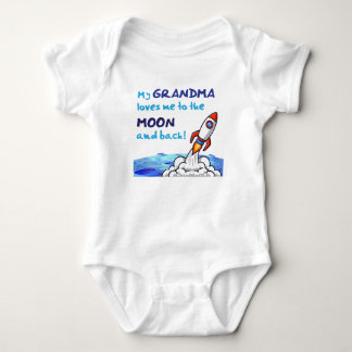 Oma Liebe mich zum Mond und zurück Baby Strampler