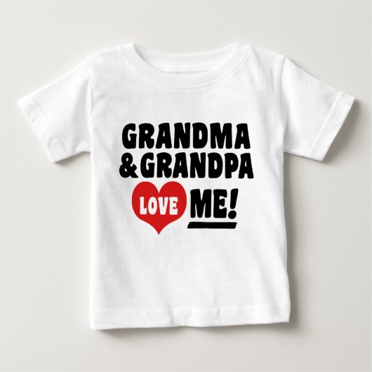 Oma Liebe Oma Baby T-shirt (Vorderseite)