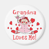 Oma Liebe Rag Doll Magnet (Vorne)