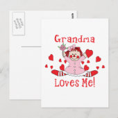 Oma Liebe Rag Doll Postkarte (Vorne/Hinten)