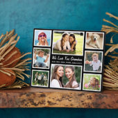 Oma Liebe Sie Fotocollage Schwarz Fotoplatte (Seite)