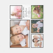 Oma Liebe Sie Personalisiertes Foto Fleecedecke (Vorderseite)