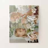 Oma Liebe Skript Personalisiertes Geschenk Puzzle (Vertikal)
