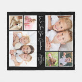 Oma Liebe You Black Foto Fleecedecke (Vorderseite (Horizontal))