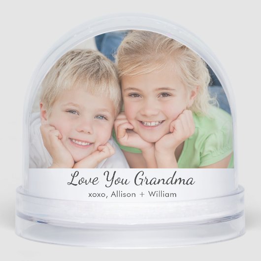 Oma Liebe You Foto Schneekugeln (Vorderseite)