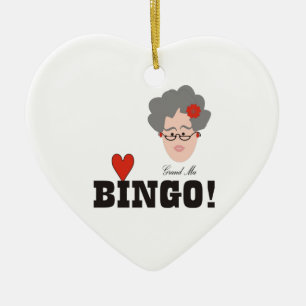 Oma Lieben Bingo Keramik Ornament