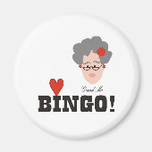 Oma Lieben Bingo Magnet (Vorne)