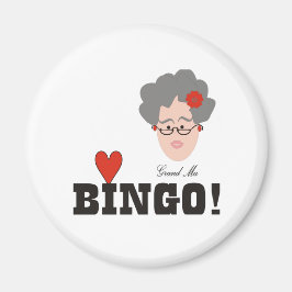 Oma Lieben Bingo Magnet