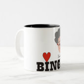 Oma Lieben BINGO Zweifarbige Tasse (Vorderseite Links)