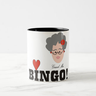 Oma Lieben BINGO Zweifarbige Tasse