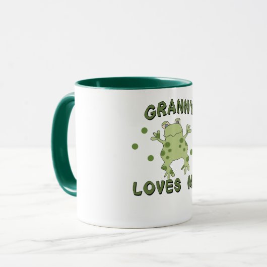 Oma-Lieben ich Frosch Tasse (Vorderseite Links)