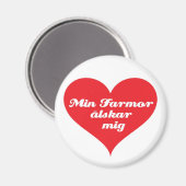 Oma Lieben Ich Schwedisch Magnet (Vorderseite/Rückseite)