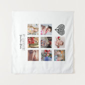 Oma Lieben ihr Familienbaum Foto Collage Geschenk Wandteppich (Vorderseite (Horizontal))