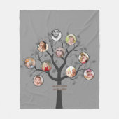 Oma Lieben ihr Familienbaum Foto Collage Soft Fleecedecke (Vorderseite)