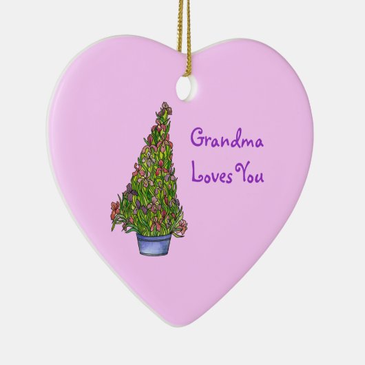 Oma Lieben Iris Ornament (Rechts)