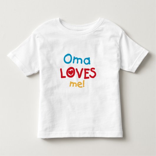 Oma Lieben Me T - Shirt und Geschenke (Vorderseite)