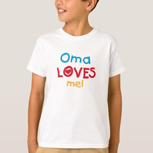 Oma Lieben Me T - Shirt und Geschenke (Vorderseite)