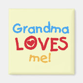 Oma Lieben T - Shirt und Geschenke Magnet (Vorne)