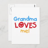 Oma Lieben T - Shirt und Geschenke Postkarte (Vorne/Hinten)