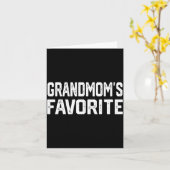 Oma Lieblings Lustiger Großelternteil Granhild Vin Karte (Gelbe Blume)