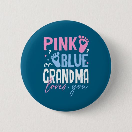 Oma liebt Geschlechtsenthüllung neu in Rosa oder B Button (Vorderseite)