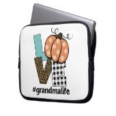 Oma Life Pumpkin-Liebe Laptopschutzhülle (Vorderseite Links)