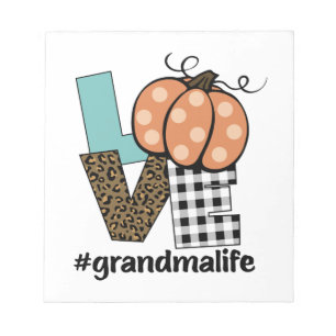 Oma Life Pumpkin-Liebe Notizblock