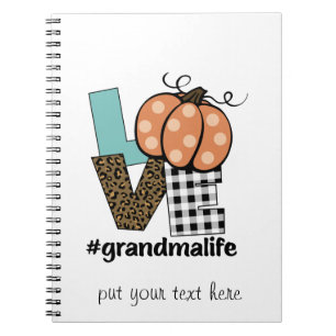 Oma Life Pumpkin-Liebe Notizblock
