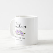 Oma Lila Floral Coffee Tasse (Vorderseite Links)