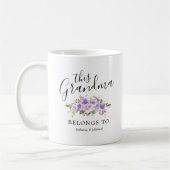 Oma Lila Floral Coffee Tasse (Links)